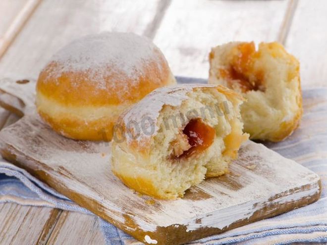 Рецепт пончиков с повидлом
