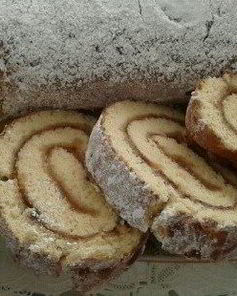 Рулет с яблочным повидлом