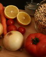 Салат с фасолью и морковью на зиму