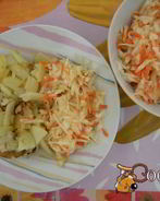 Малосольная капуста с морковью