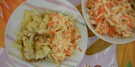 Малосольная капуста с морковью