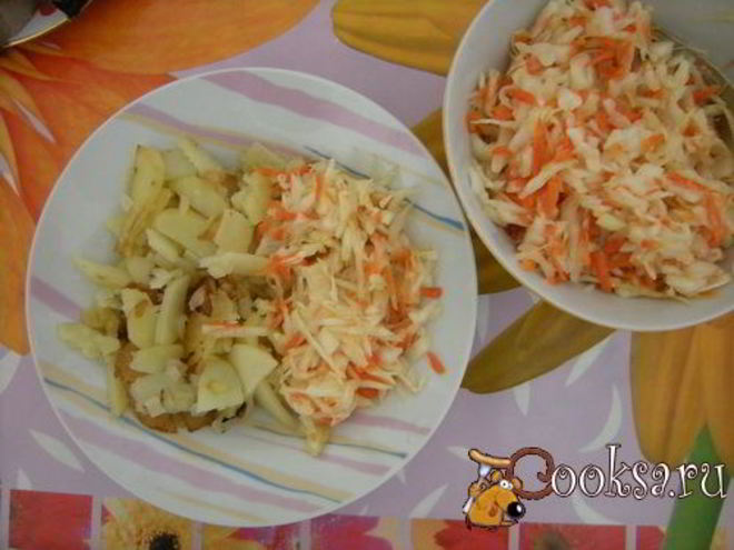 Рецепт малосольной капусты с морковью