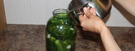 малосольные огурчики горячим способом. Шаг 4
