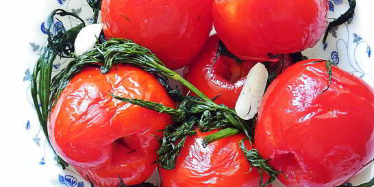 Малосольные помидоры в пакете