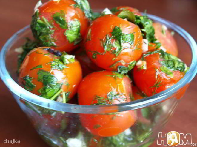 Рецепт малосольных помидоров