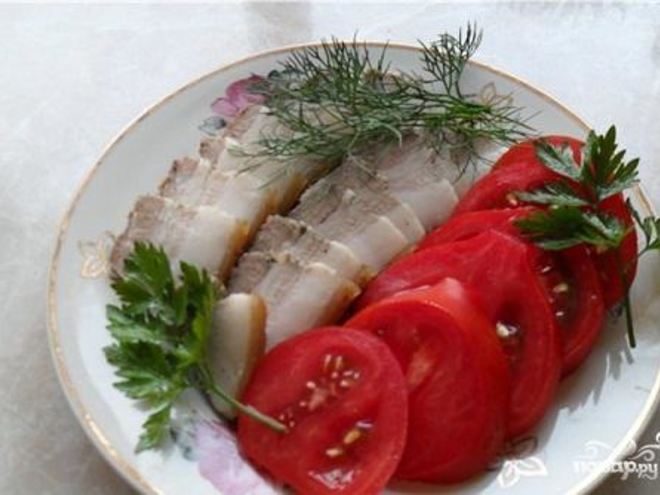 Рецепт сала в духовке