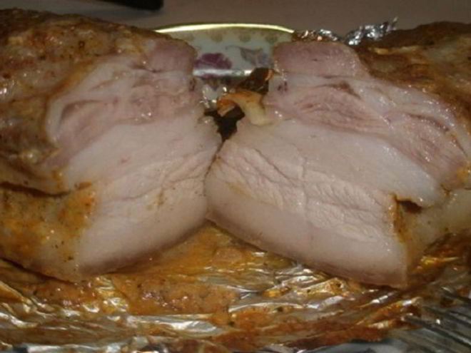 Рецепт сала в луковой шелухе