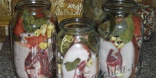 Сало в тузлуке