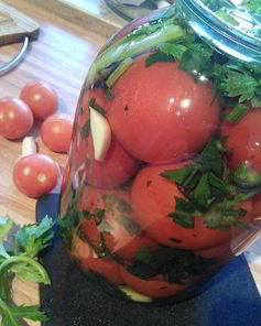 Соленые помидоры зимой