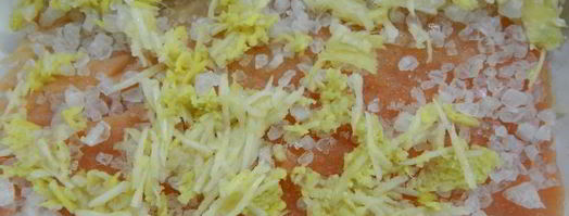 свекольный гравлакс — малосольный лосось. Шаг 4