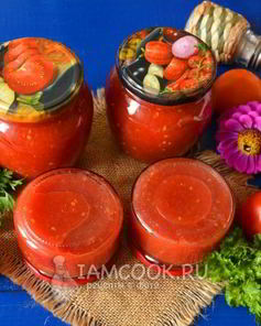 Томатное пюре через мясорубку на зиму