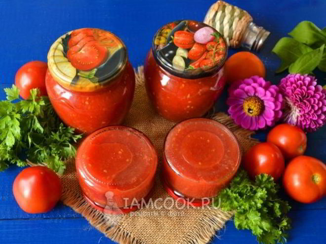 Рецепт томатного пюре через мясорубку на зиму