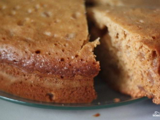 Рецепт бисквита с вареньем в мультиварке