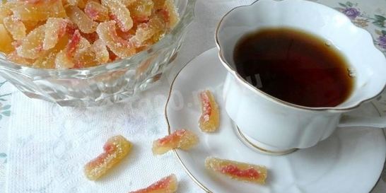 Цукаты из арбузных корок