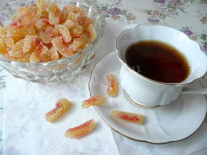 Рецепт цукатов из арбузных корок