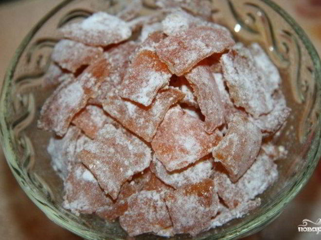 Рецепт цукатов из мандариновых корок