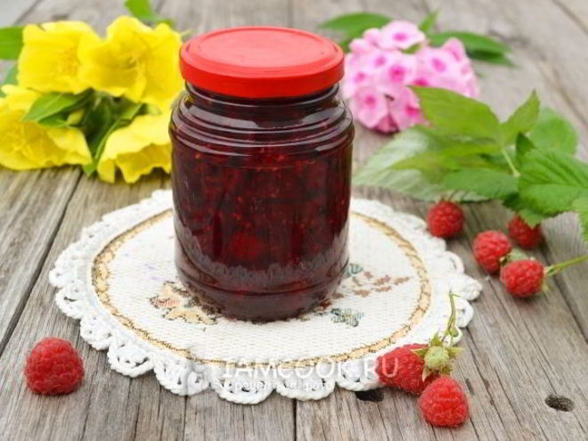 Рецепт варенья из малины пятиминутка