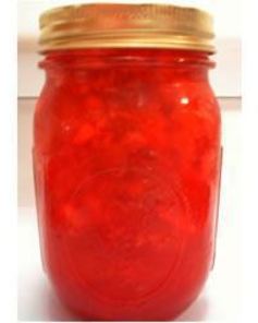 Варенье из ревня с клубничным желатином