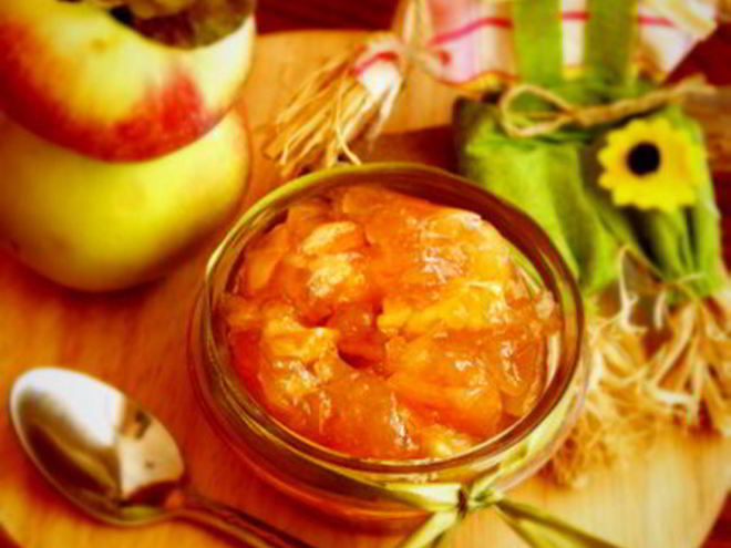 Рецепт яблочного конфитюра за 3 минутки