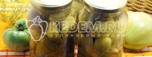 вкусные зеленые помидоры на зиму. Шаг 12