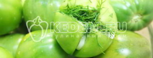 вкусные зеленые помидоры на зиму. Шаг 6