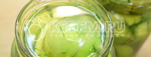 вкусные зеленые помидоры на зиму. Шаг 9