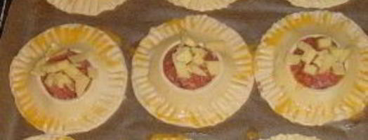 беляши из слоеного теста. Шаг 5