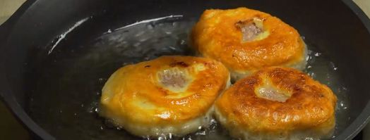 беляши из теста на опаре. Шаг 8