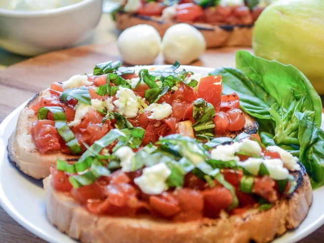 Рецепт брускетты капрезе