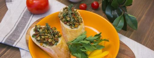 брускетта с чечевицей. Шаг 5