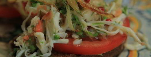 брускетта с крабами. Шаг 10