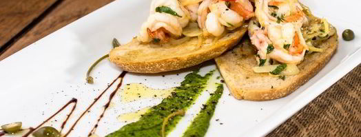 брускетта с креветками. Шаг 12