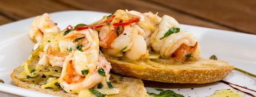 брускетта с креветками. Шаг 11