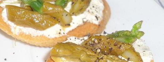 брускетта с маринованной спаржей. Шаг 5