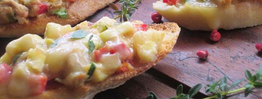 брускетта с овощами и тунцом. Шаг 5