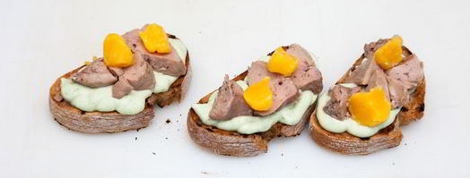 брускетта с печенью трески. Шаг 8