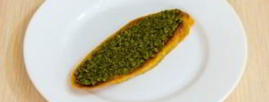 брускетта с семгой и песто. Шаг 7