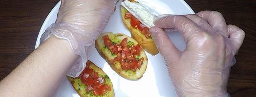 брускетта с сыром. Шаг 7