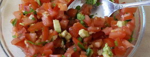 брускетта с томатами и авокадо. Шаг 8