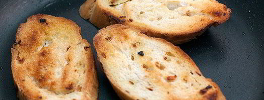 брускетта с запеченным баклажаном. Шаг 8