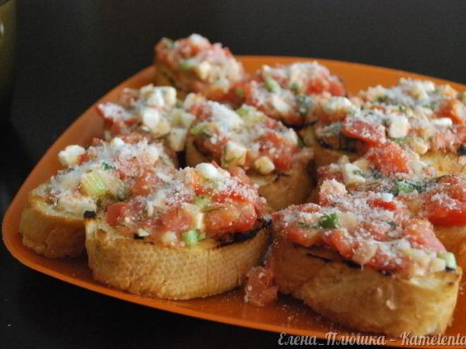 Рецепт брускетт итальяно