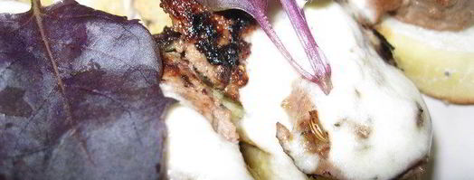 брускетты с печенью кролика и винным соусом на кукурузном хлебе. Шаг 4