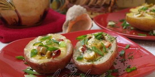 Картофельная брускетта по-средиземноморски