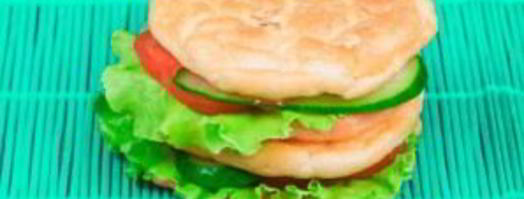 белковый бургер с овощами. Шаг 5