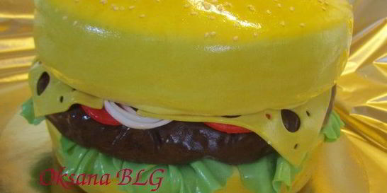 Бисквитный торт Гамбургер