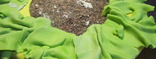 бисквитный торт гамбургер. Шаг 39