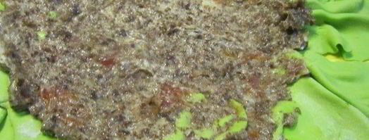 бисквитный торт гамбургер. Шаг 40