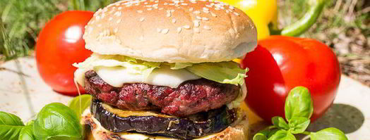 бургер-гриль с сочным баклажаном. Шаг 15