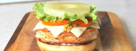 бургер с ананасом и медовой горчицей. Шаг 6