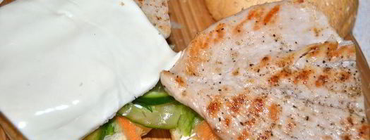 бургер с индейкой и сочными овощами. Шаг 11